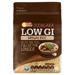 SunRice LOW GI Brown Rice 750g