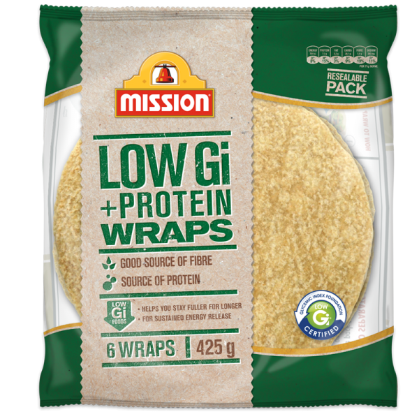 Mission Low GI + Protein wraps
