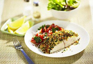 Herbed - crusted fish