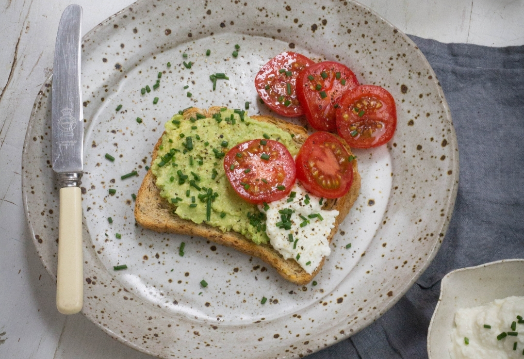 Avocado & Cottage Cheese Whip on Toast