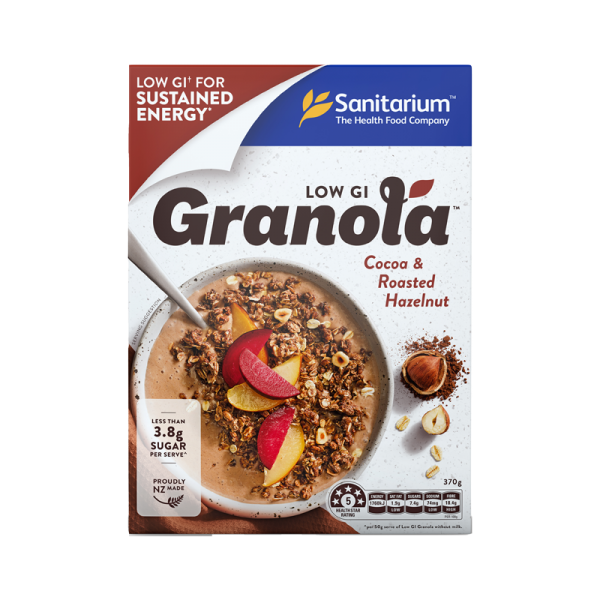 Sanitarium Low GI Granola - Cocoa & Roasted Hazelnut