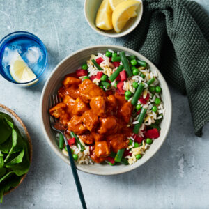 Butter Chicken with Vegetable Rice Risoni