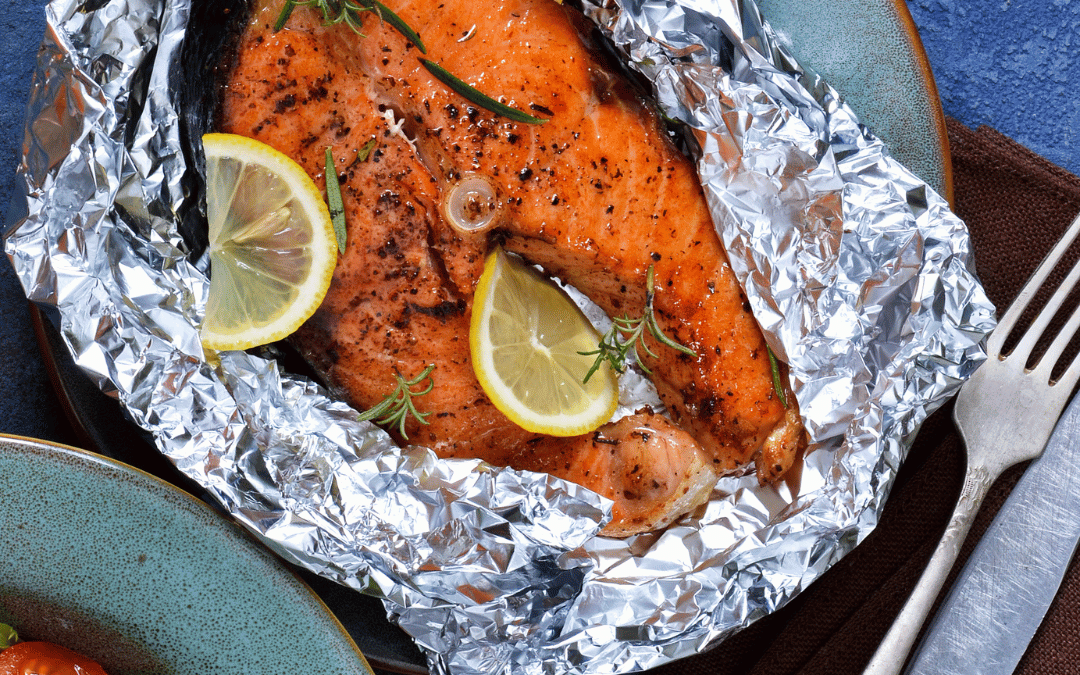 Barbecued Salmon in Foil