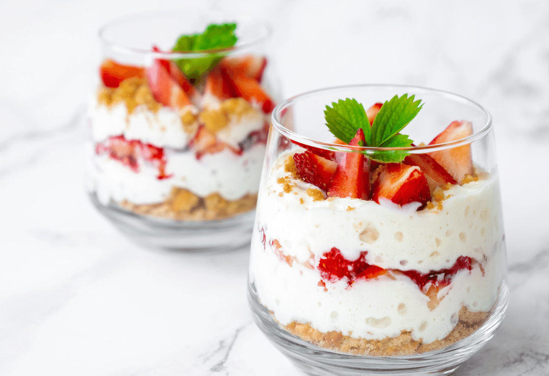 Strawberry Breakfast Trifle