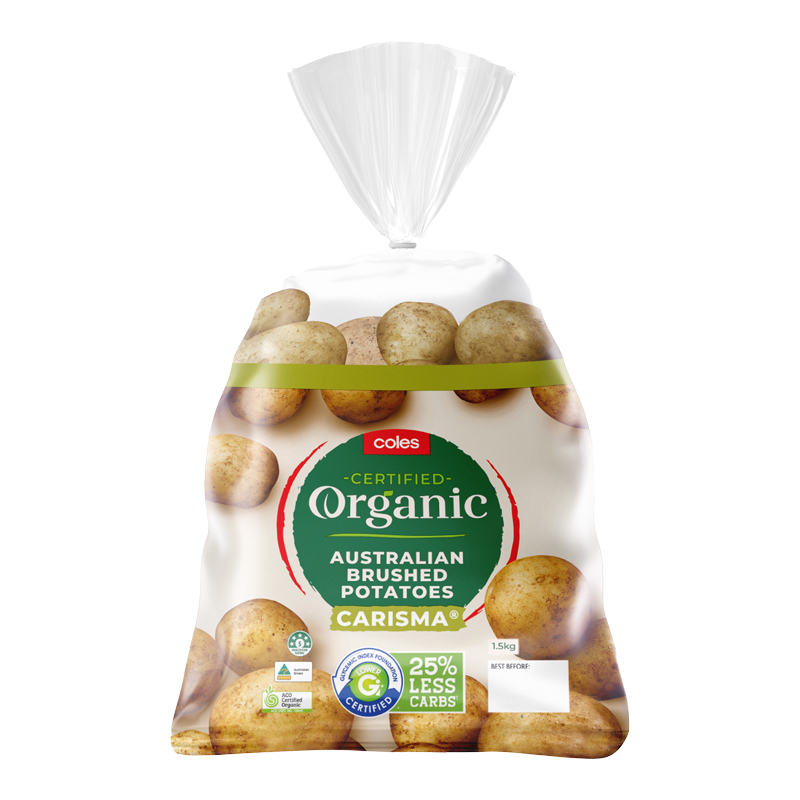 Organic Brushed Carisma® Potatoes 1.5kg