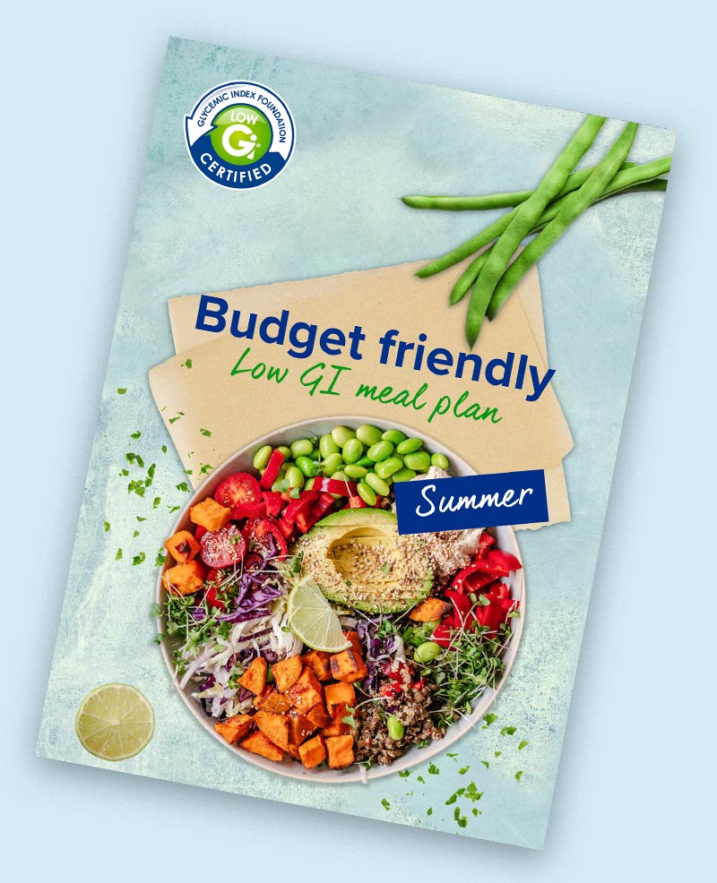 Summer Budget Friendly LOW GI Meal Plan